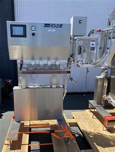 Used Aesus 8-spindle Capper w/ Elevator, Model DELTACAP4