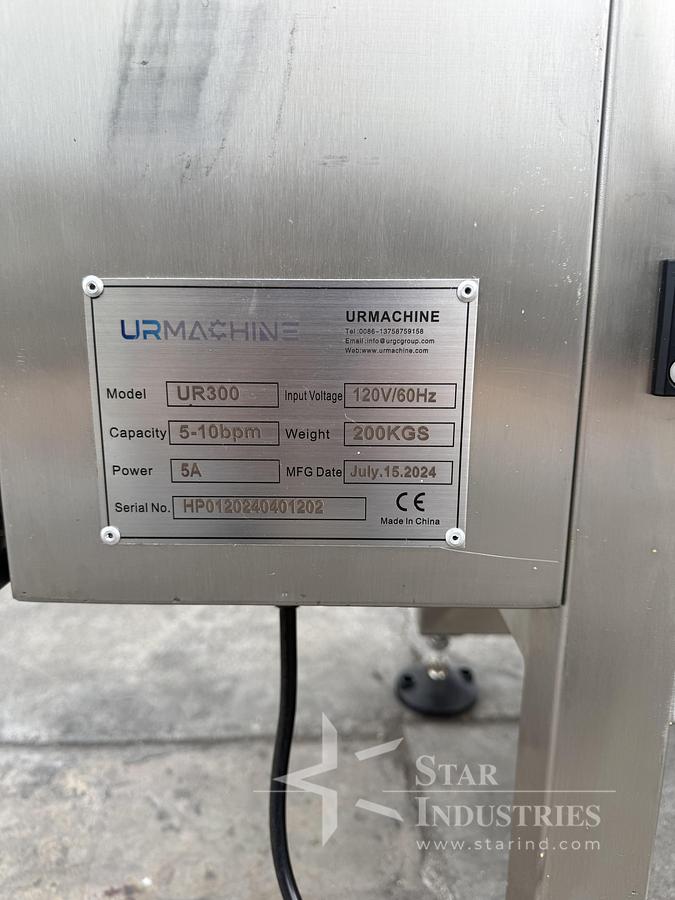 Used UR Machine UR300 Bag Filler, rated 5-10 per minute