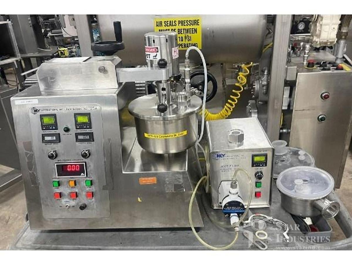 Used Key Intl KG5 High Shear Mixer with 2 Bowls, Chopper and Liquid Feed Pump