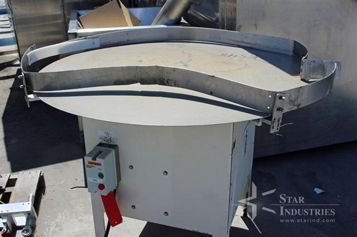 Used 48" S.S. Accumulating Table