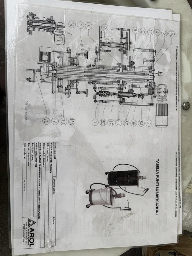 Used Arol Capper with Hopper and Elevator