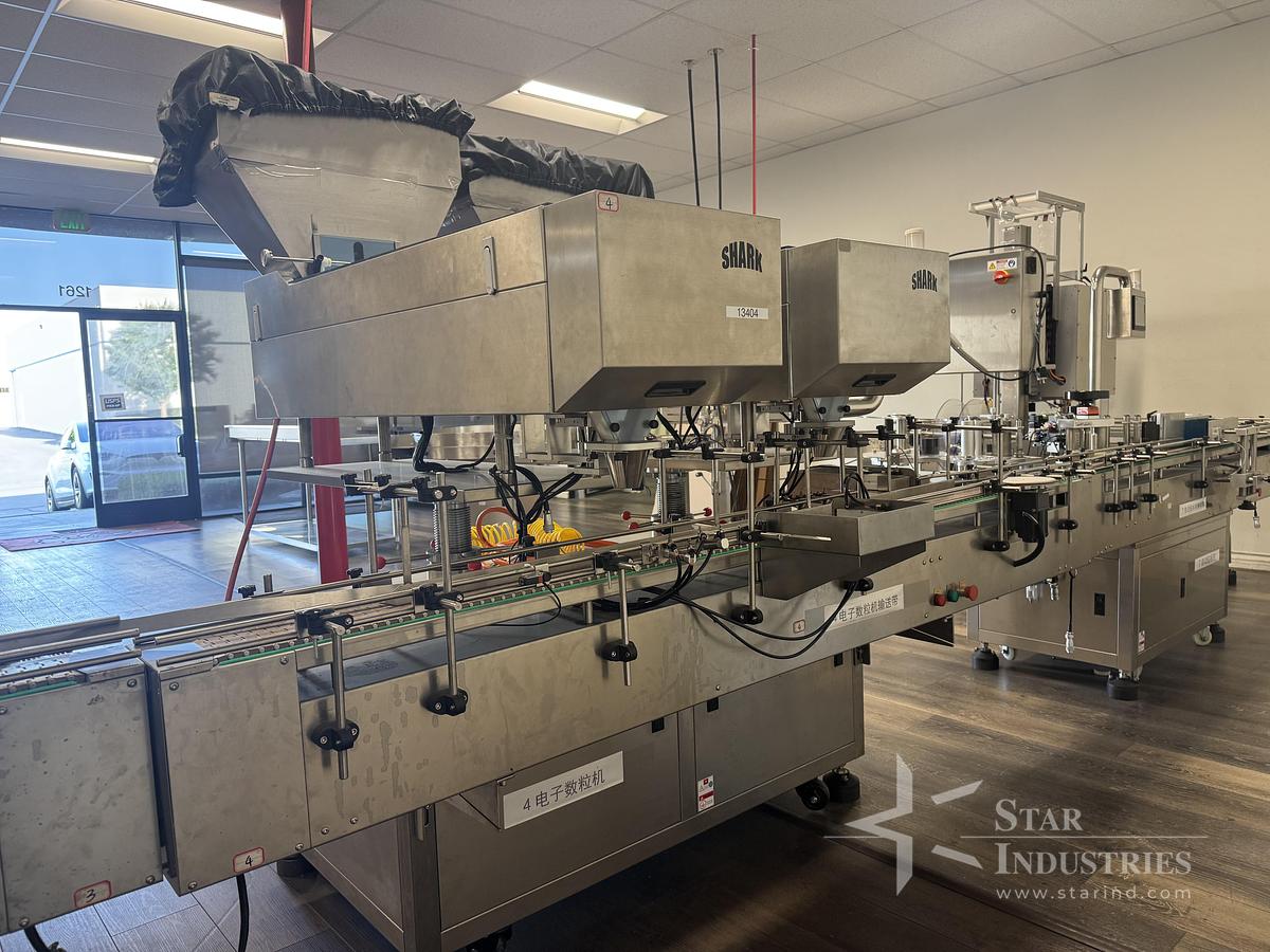 Used Shark Inline Bottle Packaging Line