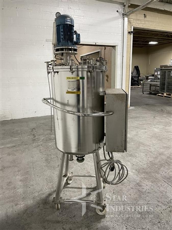 Used 52 gallon S.s. Packo Mix Tank w/ Agitator
