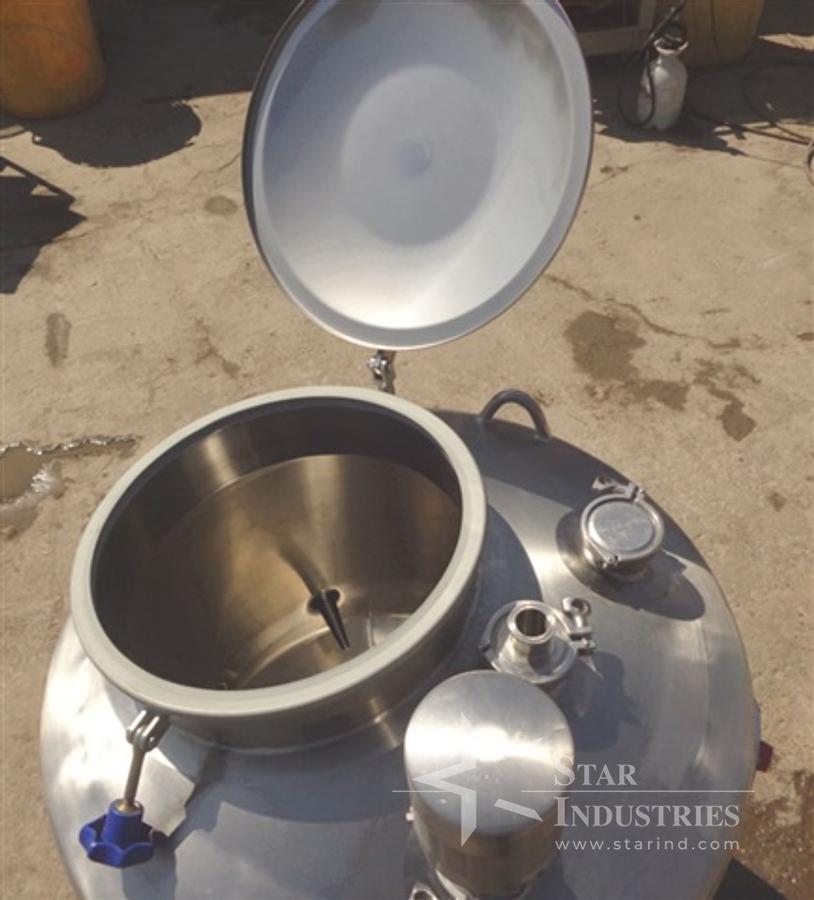 Used Walker 75 Gallon Stainless Steel Jacketed Tank