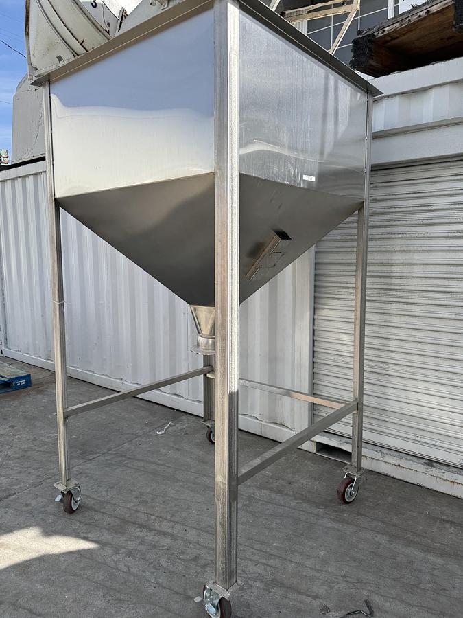 Used Stainless Steel Tank, on casters