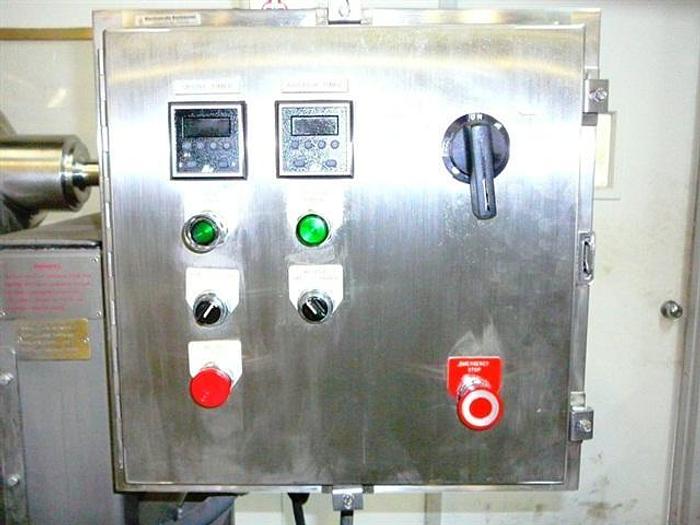 Used Gemco Model DD 3 c.f. s.s. Slant-cone Blender with liquids-Solids Bar