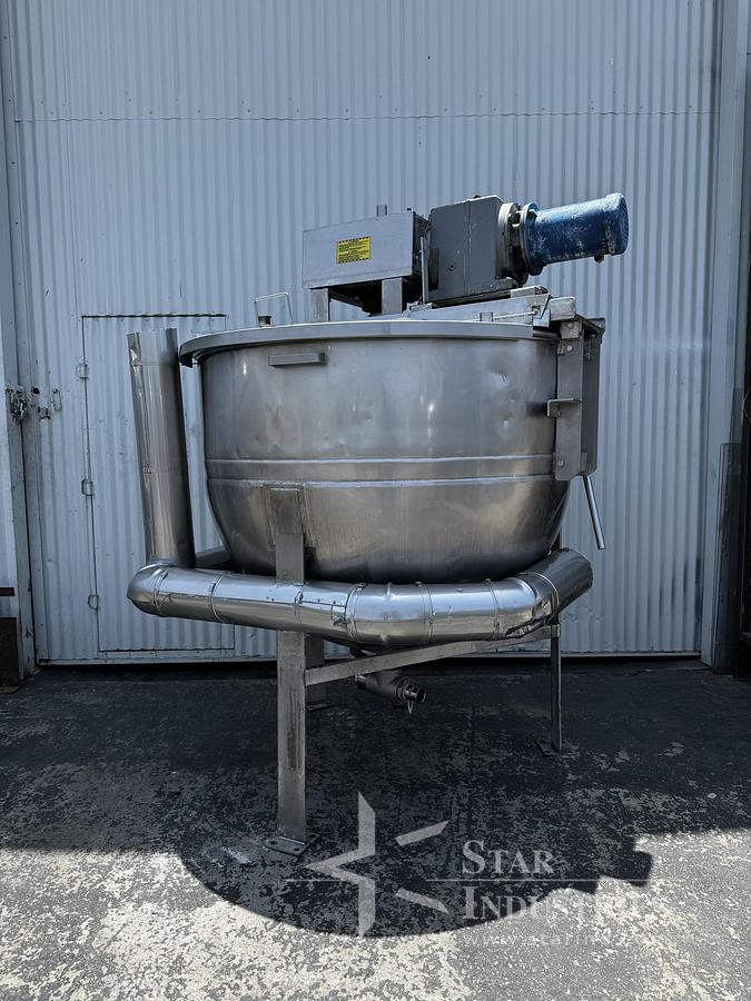 Used 300 gallon Lee Single-motion Swept Jacketed Kettle