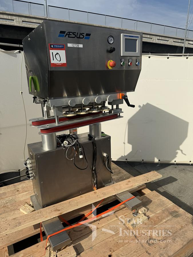 Used DeltaCap 4 Spindle Capper w/ Hopper/