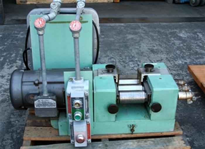 Used Lehman 3-roll Mill, 5" x 2-5/8" D, x-proof