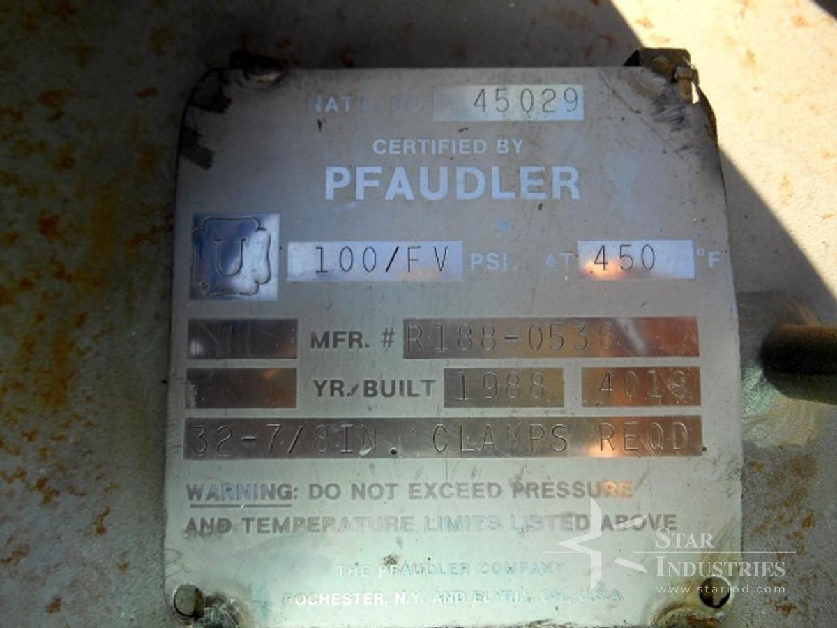 Used 200 liter Pfaudler Glass-lined Reactor w/ agitator