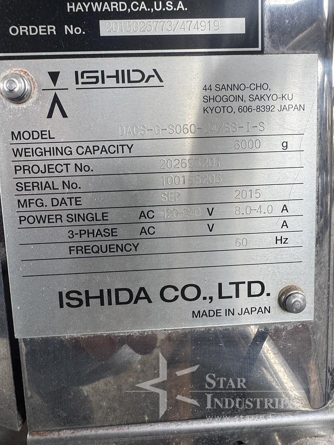 Used Ishida Checkweigher DACS