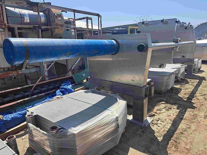 Used Schenk Filter, Plate Pad Filter, 48'' x 48'', Stainless Steel (295) Plates 