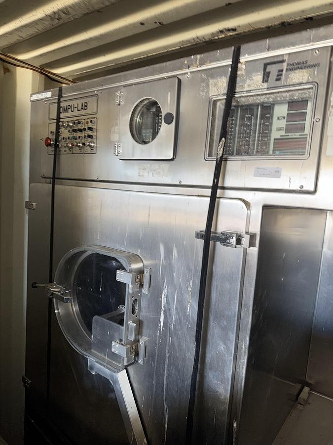 Used Thomas Compulab Coating Pan w/ 36", 24" & 12" Pans