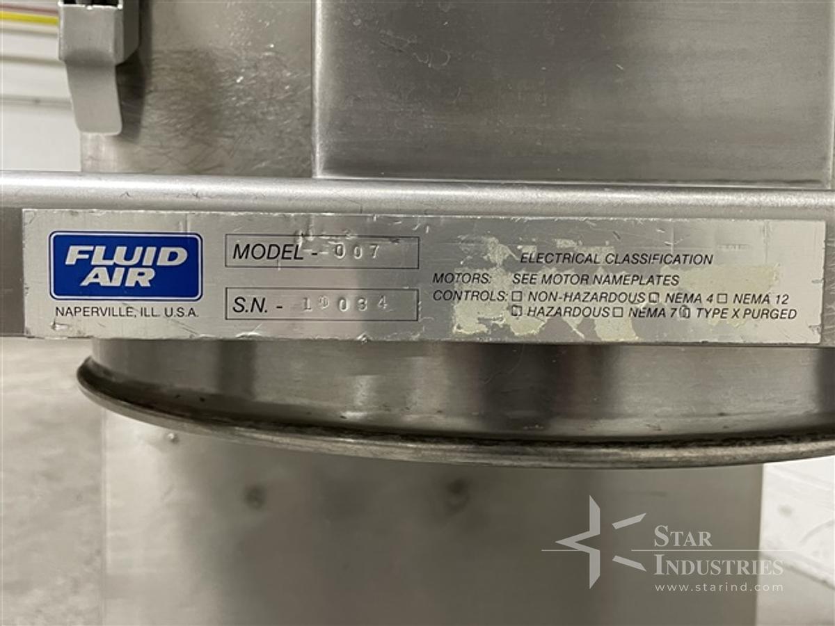 Used 007 Fluid Air Hammer Mill, S/S