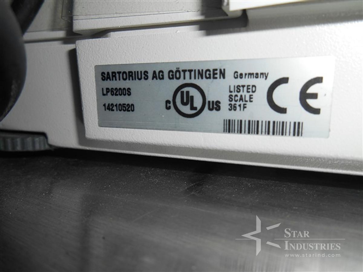 Used Sartorius LE6200 series Scale, 6200 gram max