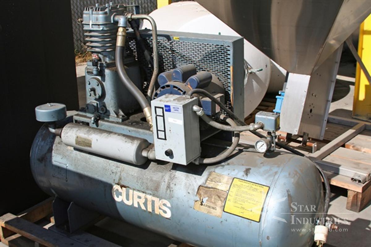 Used Curtis 5 h.p. 200 psi Compressor