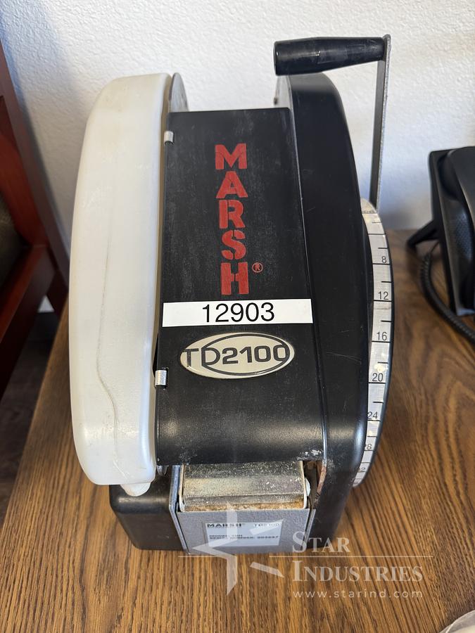 Used Marsh TD2100 Paper Tape Dispenser