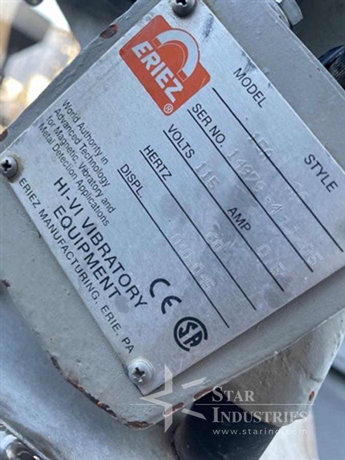 Used Eriez Vibratory Feeder and Hopper
