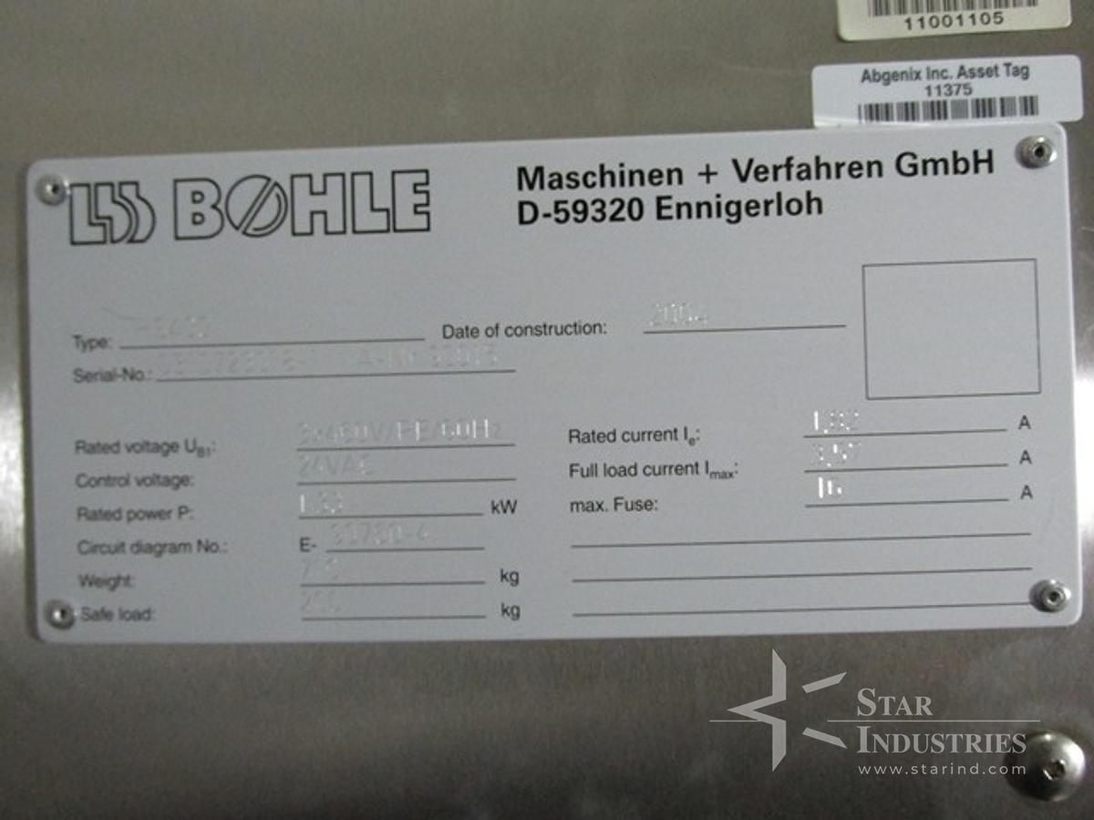Used LB Bohle HS400 Bin Handler