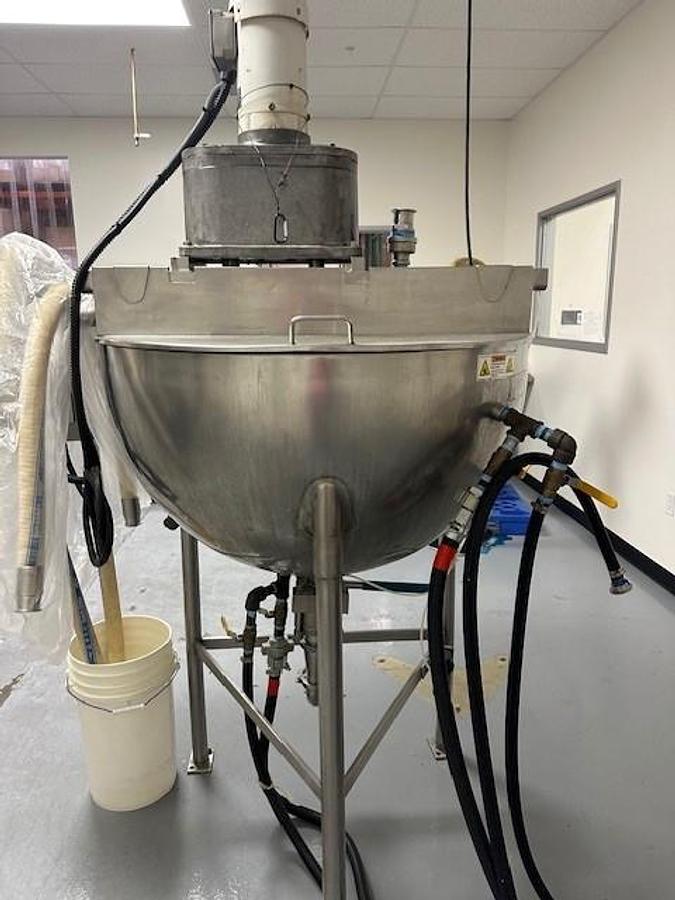 Used Kettle, Groen 80 Gallon Twin Agitated, Jacketed, 316 Stainless Steel