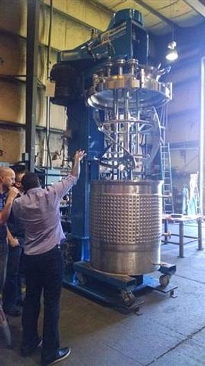 Used Reynolds 200 gallon Vacuum Multi-Shaft Stainless Steel Mixer