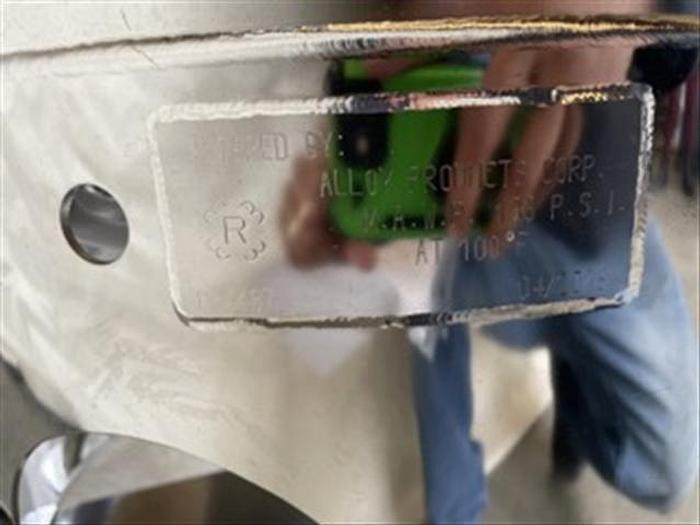 Used Alloy 15 Gallon S.S. Vessel