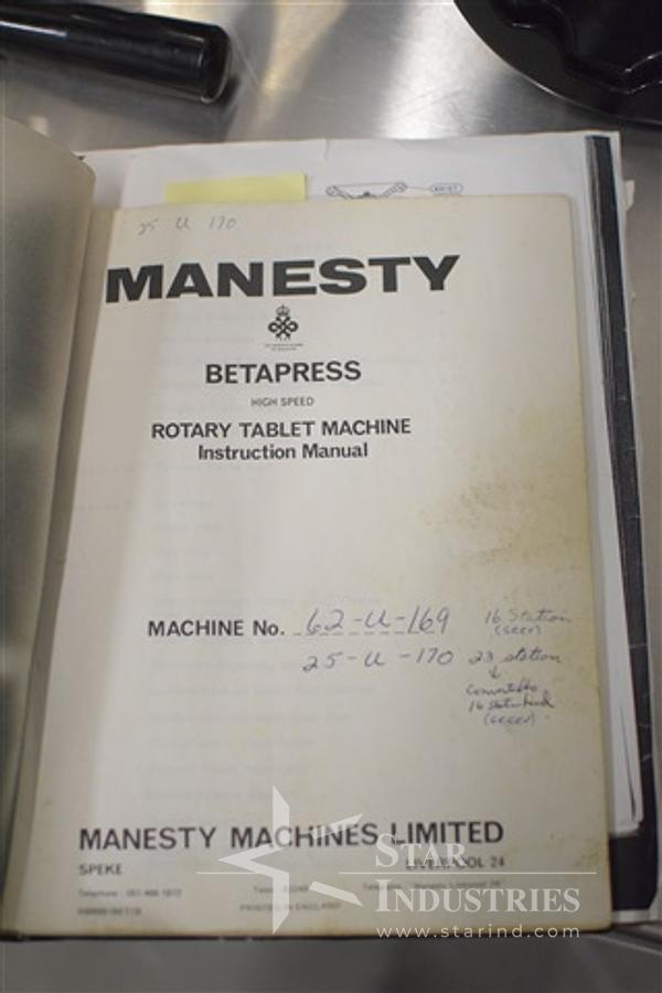 Used Manesty Betapress