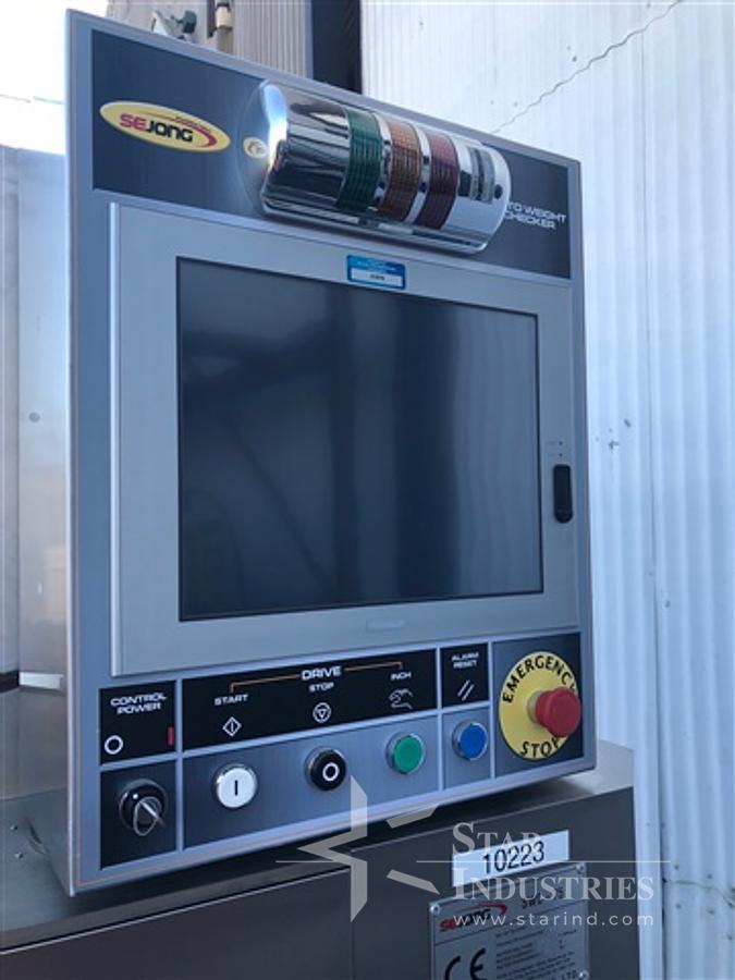Used Sejong SWC-75 60,000/hr Capsule Weight Checker/Checkweigher