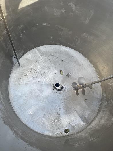 Used Tank, 625-Gallon, Stainless Steel, Agitated, MIX-MOR Mixer