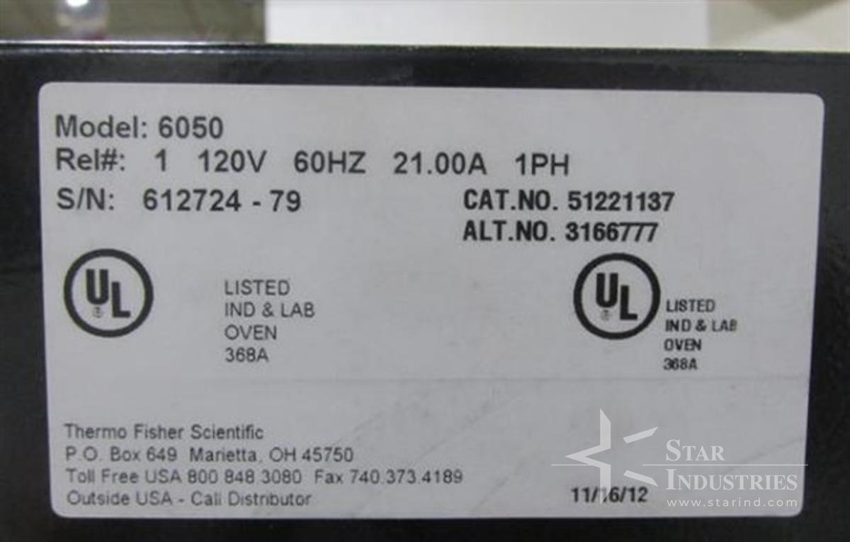 Used Thermo Fisher 1.4 c.f. Oven