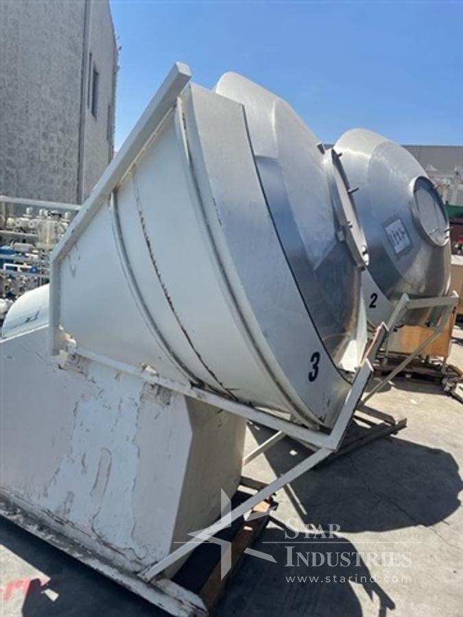 Used 80" Stainless Steel Coating Pan w/ butterfly valve