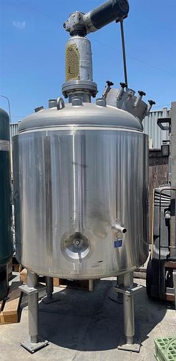 Used 1,000 liter Mueller S.S. Jacketed Tank w/ Mixer