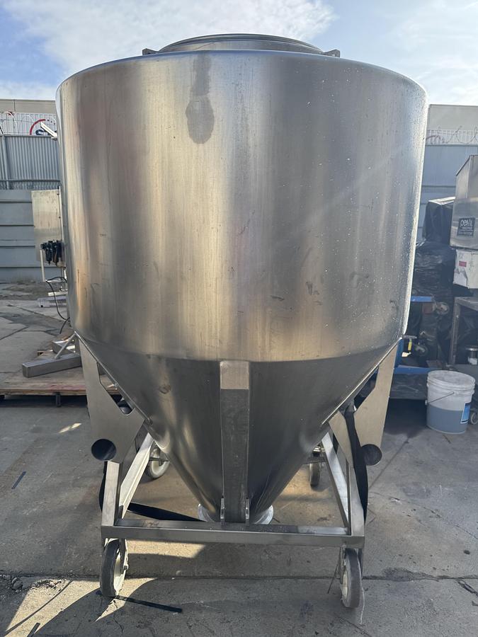 Used Tote, Bohle Bin, Stainless Steel