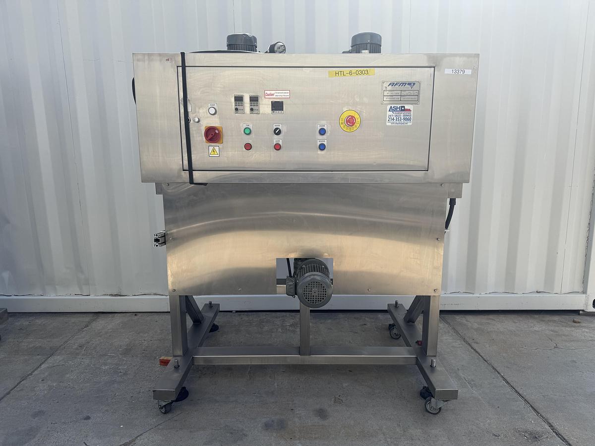 Used AFM- Shrink Sleeve Labeling System / Heat Shrink Tunnel