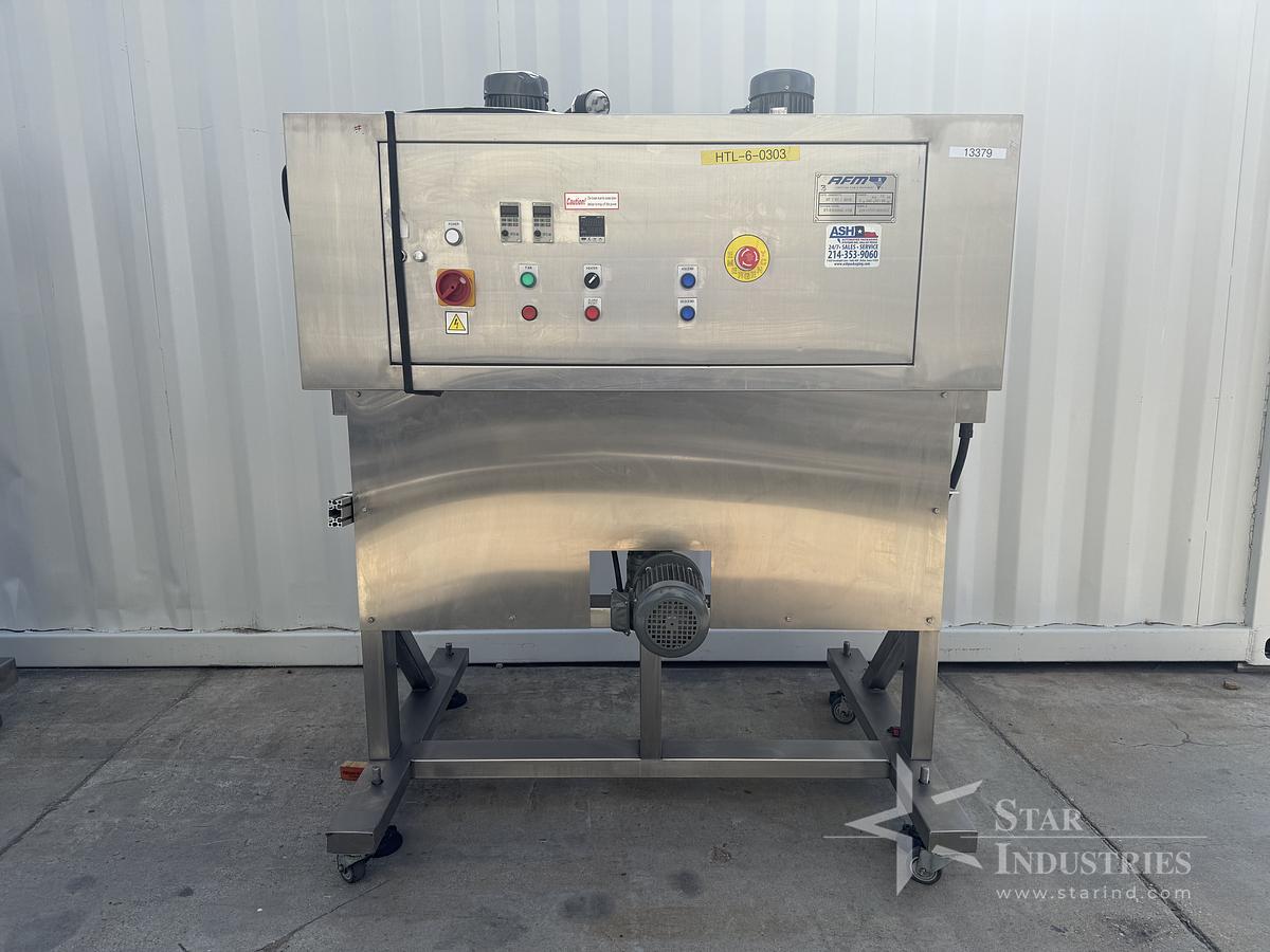Used AFM- Shrink Sleeve Labeling System / Heat Shrink Tunnel