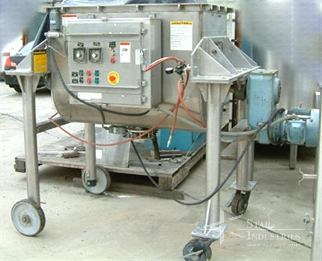 Used Kelly Duplex 16 c.f. s.s. Paddle Mixer