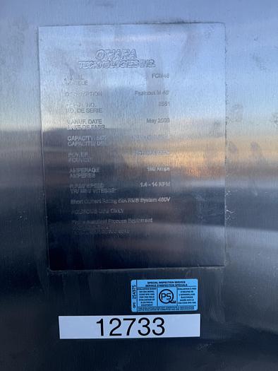 Used O'Hara FastCoat Coating Pan