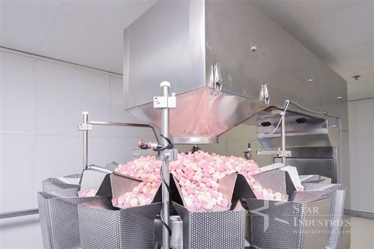 Used Ohlson Linear Gummy Packaging Line with Scale and Bottling System