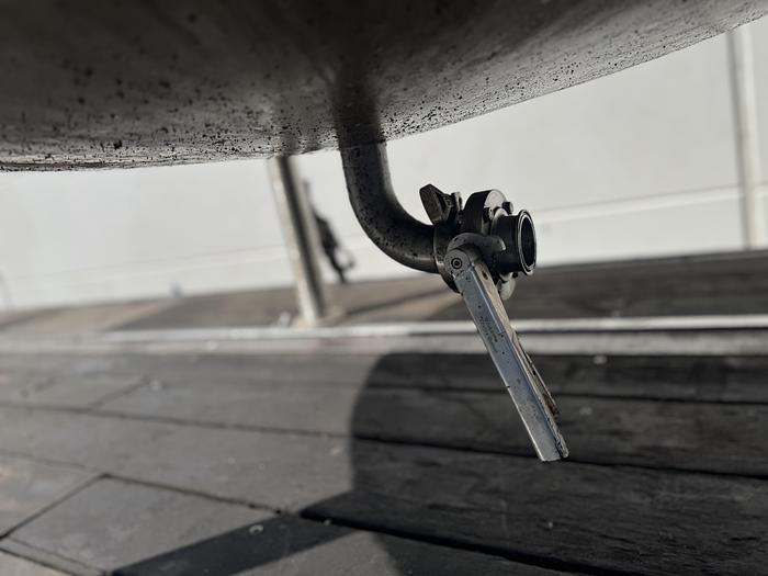 Used Tank, 1,300 Gallon, 316 Stainless Steel, Dish Bottom, JV Northwest