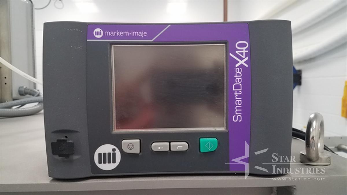 Used Viking Masek Model S250 Vertical Form/Fill/Seal Machine w/ Markem Printer