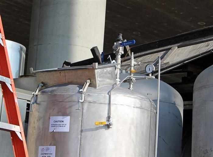 Used Vacuum Hopper, 38" diam x 28" straight x 28" tall cone