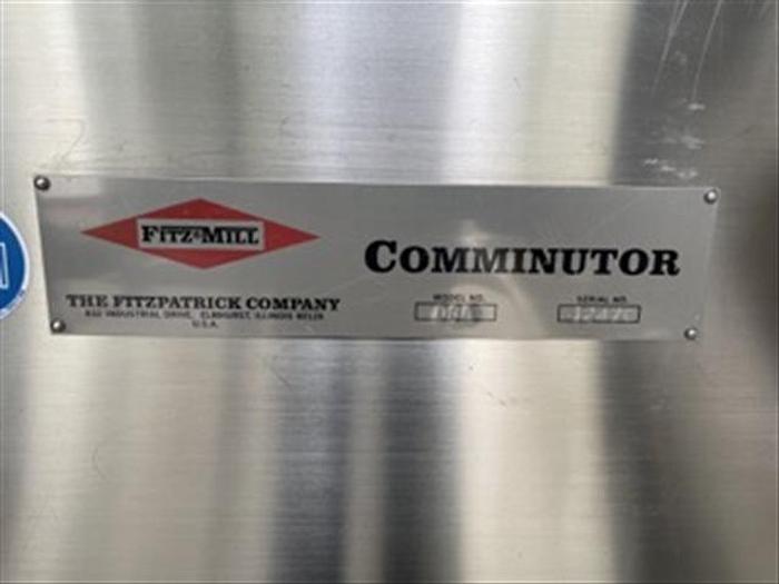 Used Fitzpatrick Fitzmill D6A with Purge System