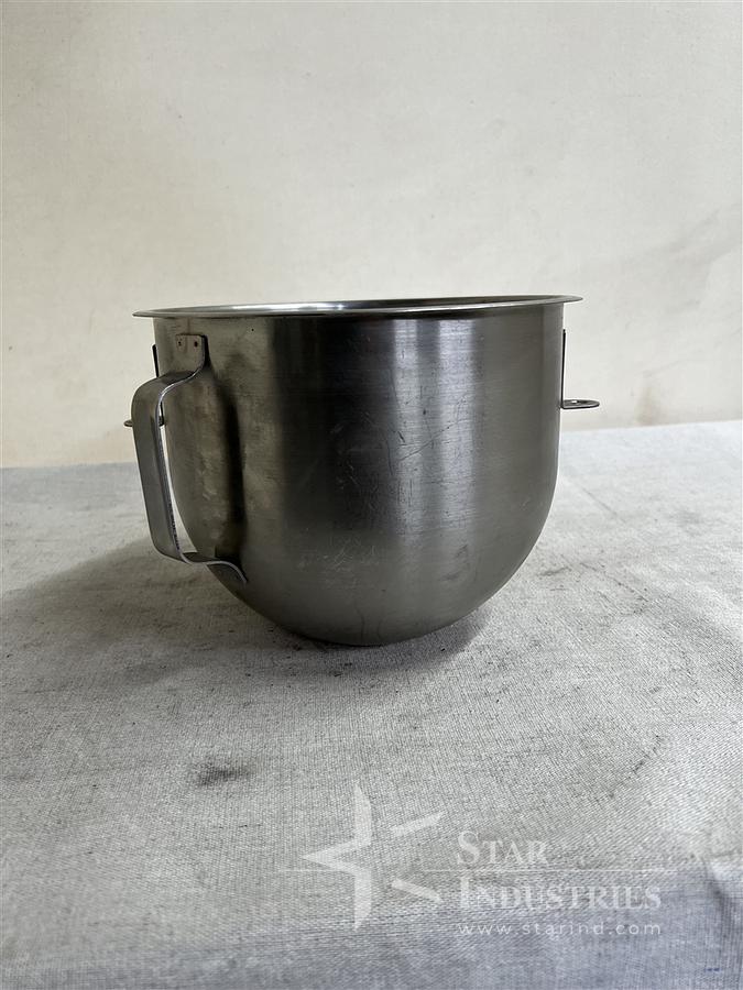 Used Hobart Equivalent Stainless Steel Mixing Bowl 5 Quarts
