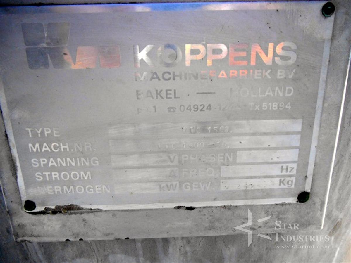 Used Koppens 1500 Liter Storage Tank