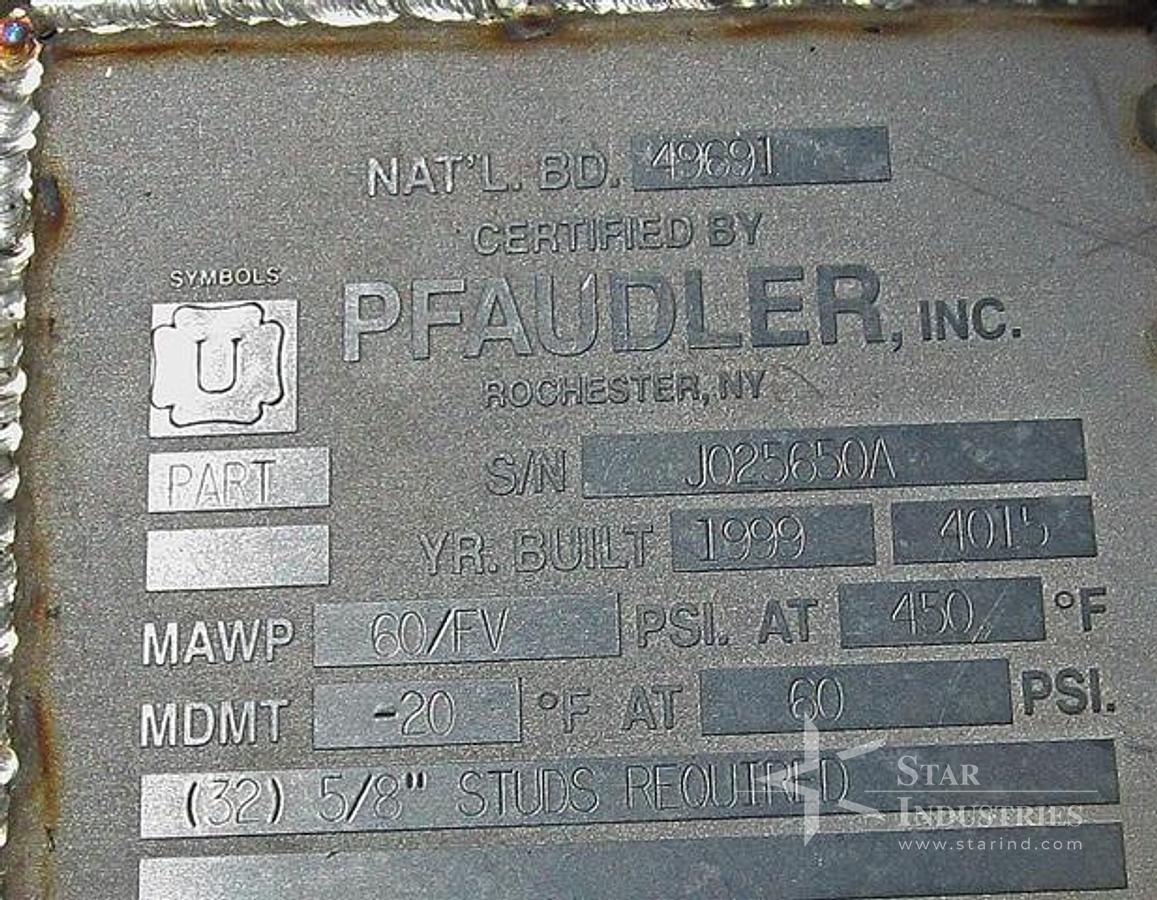 Used 90 gallon Pfaudler Glass-lined Reactor