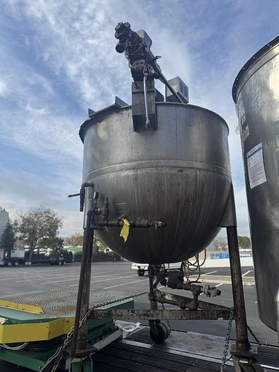 Used Kettle, 500-Gallon, Stainless Steel, Double Motion, Agitated, Lee