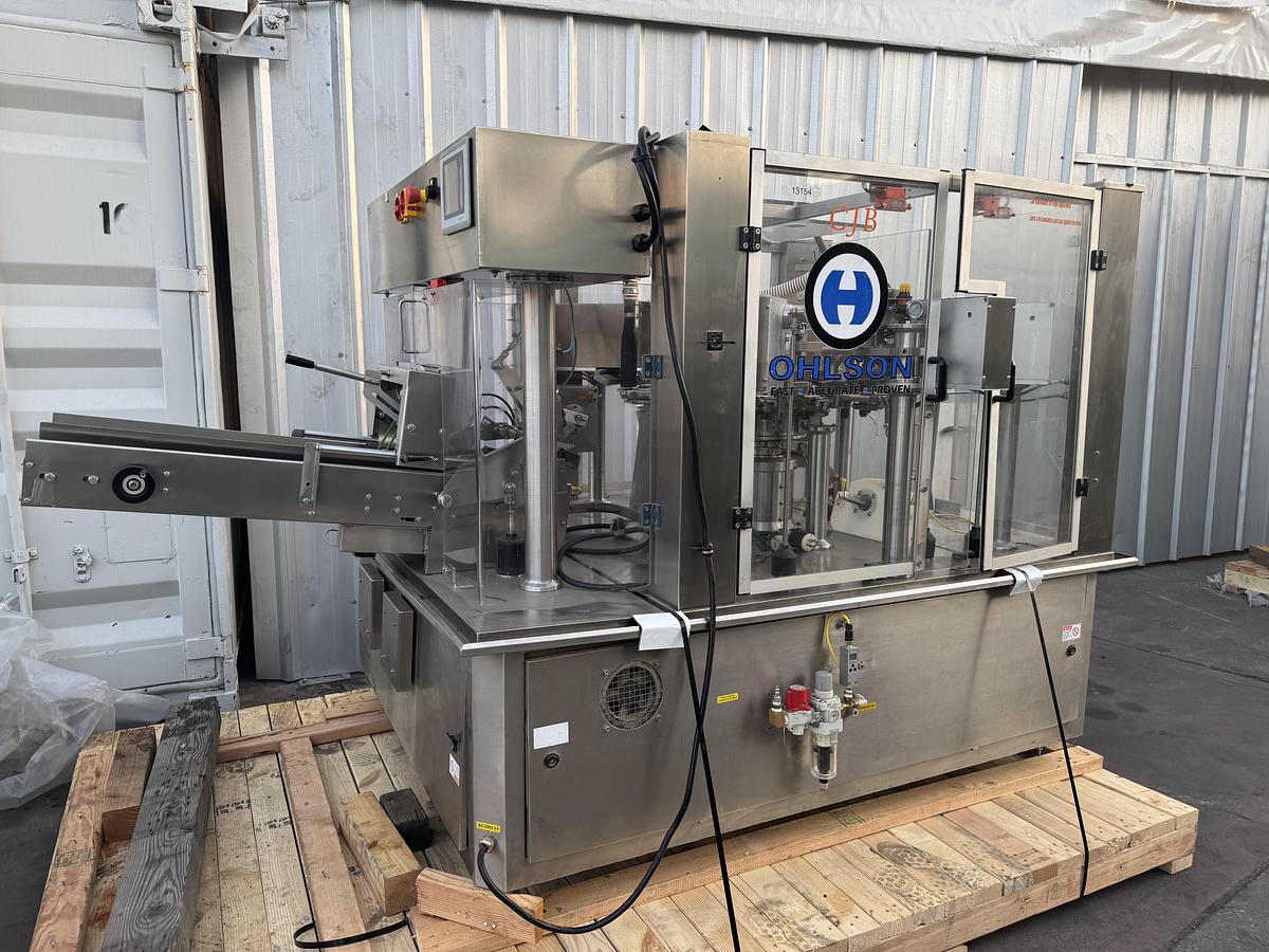 Used Olsen Rotary Filler w/Powder Auger filling Head