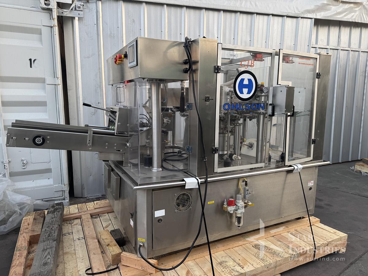 Used Olsen Rotary Filler w/Powder Auger filling Head