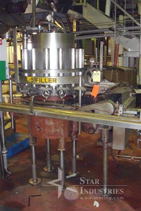 Used Elmar 14 valve Rotary Filler