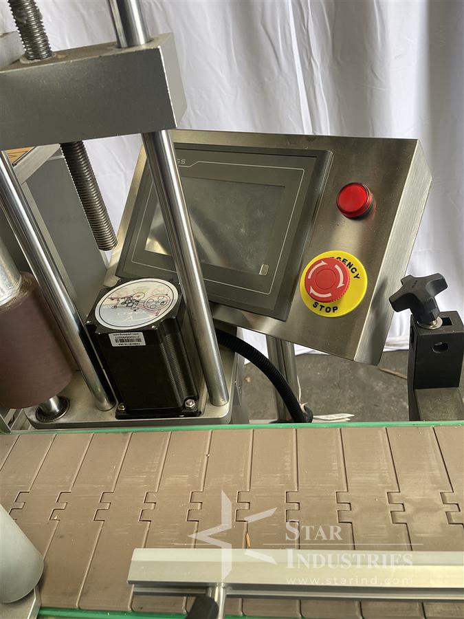 Used Wrap Labeler with Conveyor